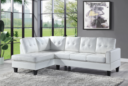 White Deco Sectional